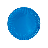 PLATO CARTON CELESTE X50 18CM